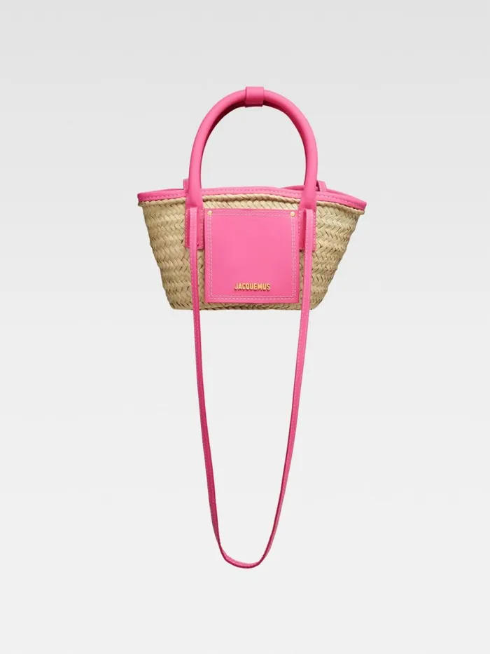 The Small Soli Basket Dark Pink Women JACQUEMUS Crossbody and Handbags The Small Soli Basket Dark Pink Women JACQUEMUS Crossbody and Handbags