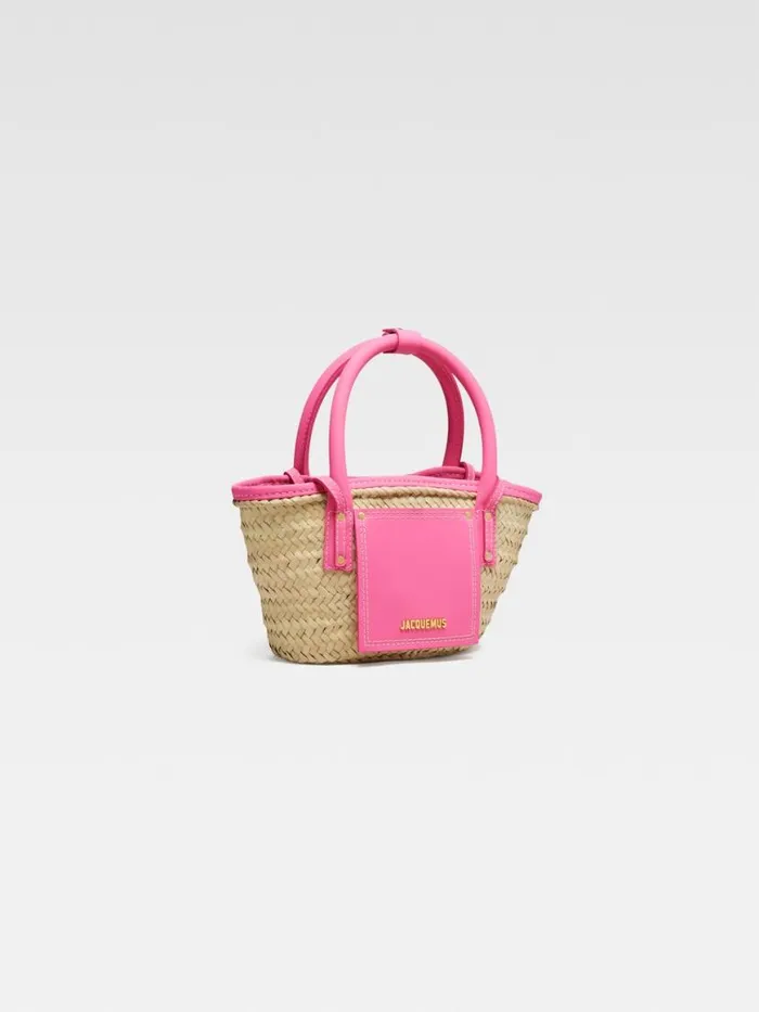 The Small Soli Basket Dark Pink Women JACQUEMUS Crossbody and Handbags The Small Soli Basket Dark Pink Women JACQUEMUS Crossbody and Handbags