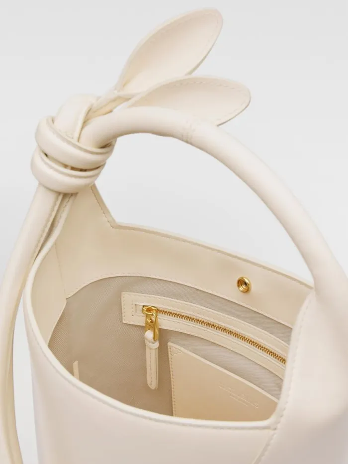 The Small Tourni Light Ivory Women JACQUEMUS Crossbody and Handbags The Small Tourni Light Ivory Women JACQUEMUS Crossbody and Handbags