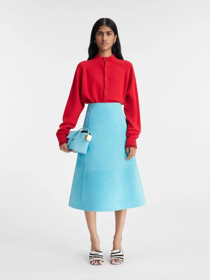 The Spezia Skirt Turquoise Women JACQUEMUS Dresses and Skirts