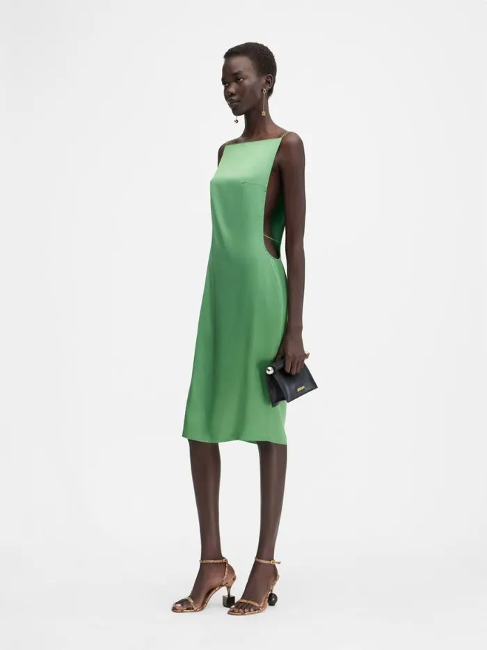 The Spoglio Dress Green Women JACQUEMUS Dresses and Skirts The Spoglio Dress Green Women JACQUEMUS Dresses and Skirts