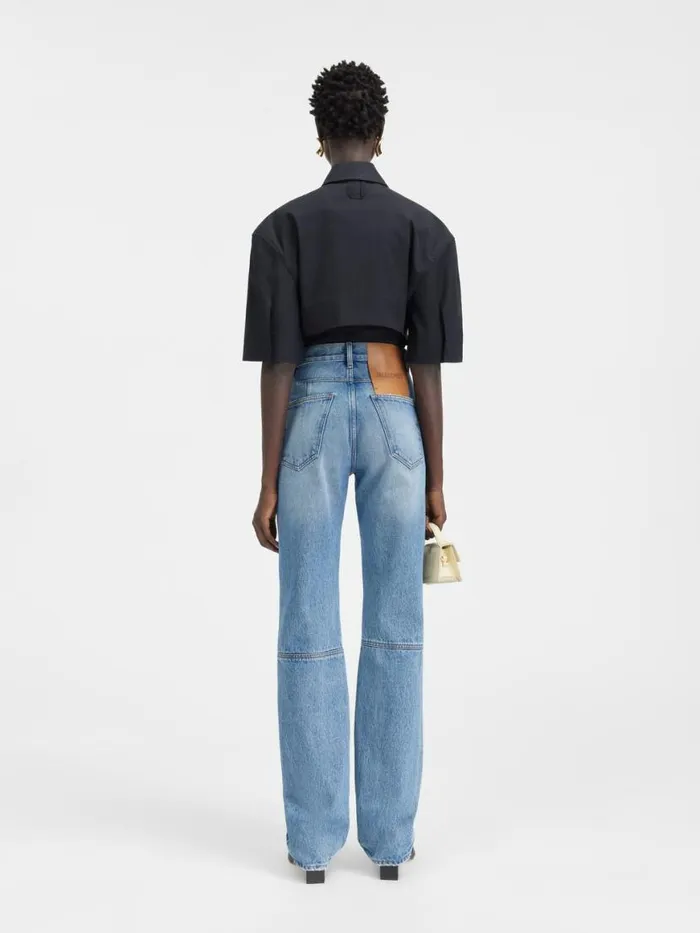 The Straight DeNmes Denim Pants Bluetabac Women JACQUEMUS Denim The Straight DeNmes Denim Pants Bluetabac Women JACQUEMUS Denim