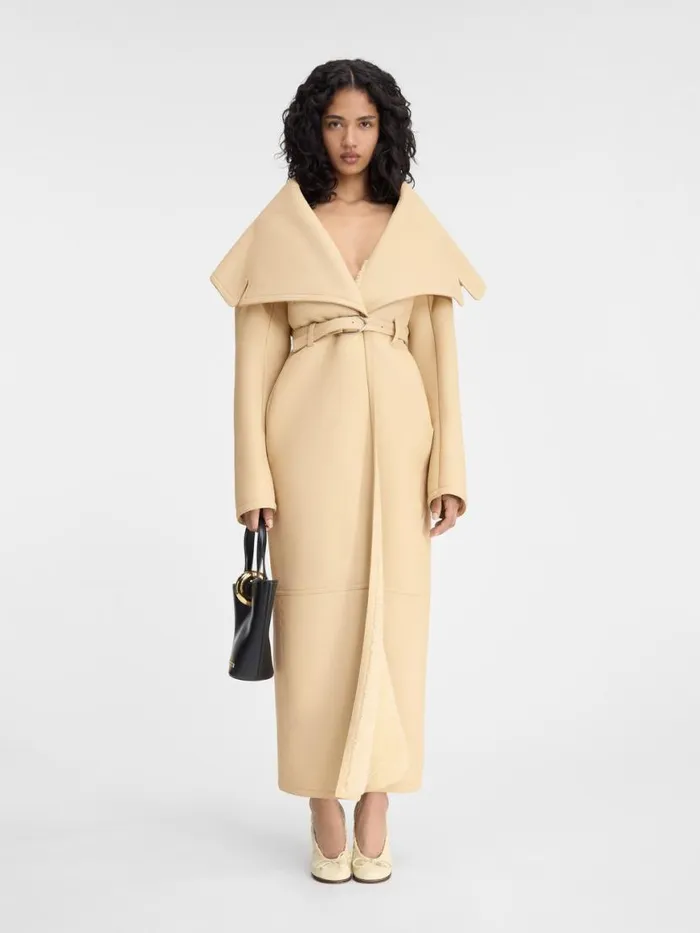 The Telo Coat Pale Yellow Women JACQUEMUS Coats and Jackets