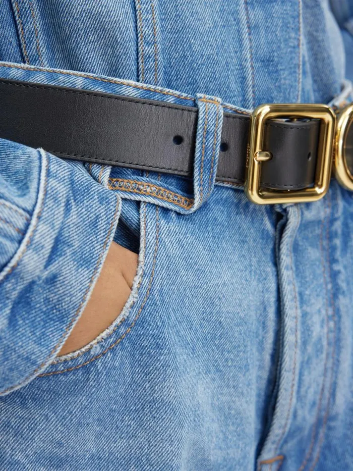 The Wide DeNmes Denim Pants Bluetabac Women JACQUEMUS Denim The Wide DeNmes Denim Pants Bluetabac Women JACQUEMUS Denim