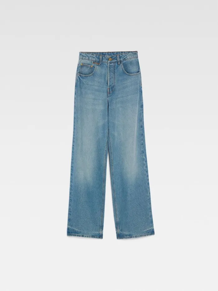 The Wide DeNmes Denim Pants Bluetabac Women JACQUEMUS Denim The Wide DeNmes Denim Pants Bluetabac Women JACQUEMUS Denim