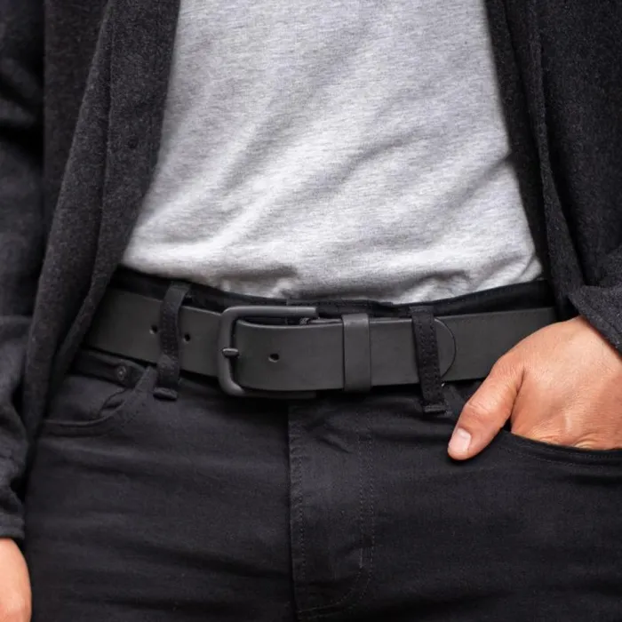Thursday Boots Belts and Wallets Men039s Heritage Leather Belt Black Matte 8211 Men Thursday Boots Belts and Wallets Men039s Heritage Leather Belt Black Matte 8211 Men