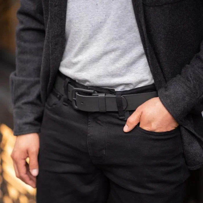 Thursday Boots Belts and Wallets Men039s Heritage Leather Belt Black Matte 8211 Men Thursday Boots Belts and Wallets Men039s Heritage Leather Belt Black Matte 8211 Men