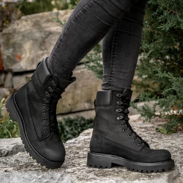 Thursday Boots LaceUp Explorer Black Matte 8211 Women Thursday Boots LaceUp Explorer Black Matte 8211 Women