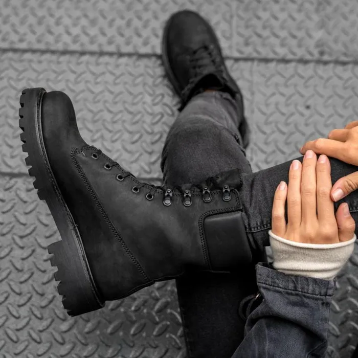 Thursday Boots LaceUp Explorer Black Matte 8211 Women Thursday Boots LaceUp Explorer Black Matte 8211 Women
