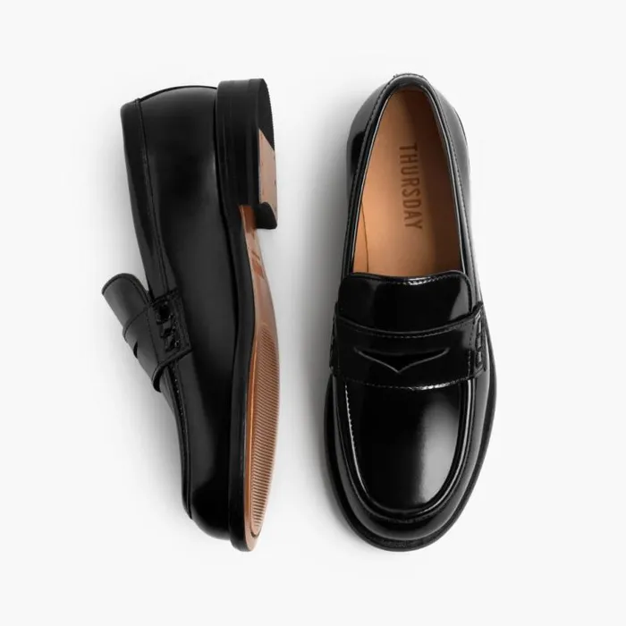 Thursday Boots Loafers and Flats Dress Penny Black 8211 Women Thursday Boots Loafers and Flats Dress Penny Black 8211 Women