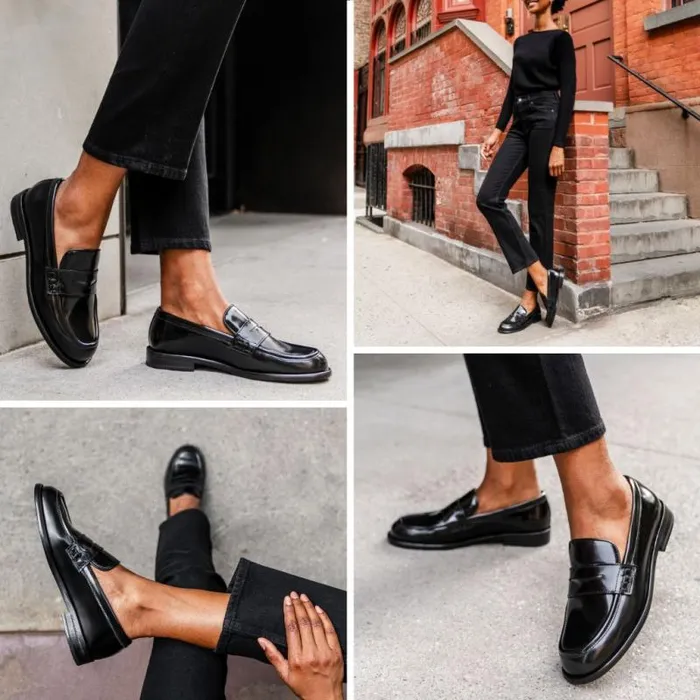 Thursday Boots Loafers and Flats Dress Penny Black 8211 Women Thursday Boots Loafers and Flats Dress Penny Black 8211 Women