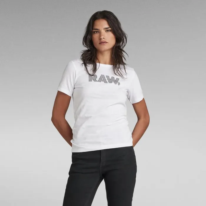 Tops and Tshirts Women GStar RAW Anglaise Graphic RAW Top White