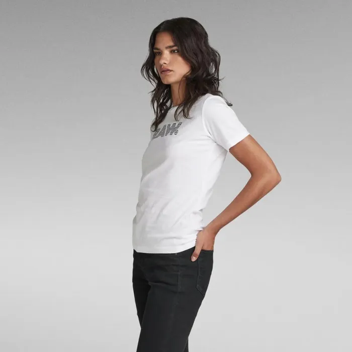 Tops and Tshirts Women GStar RAW Anglaise Graphic RAW Top White