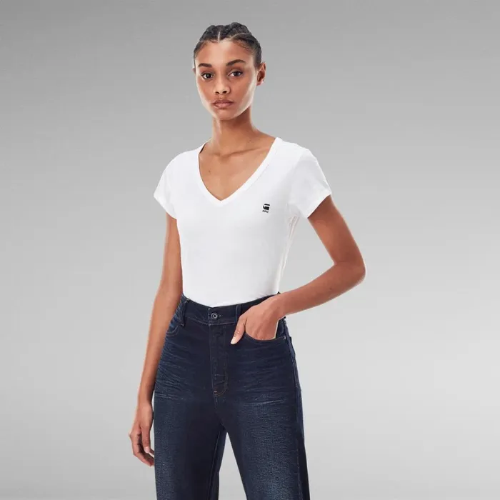 Tops and Tshirts Women GStar RAW Eyben Slim TShirt White