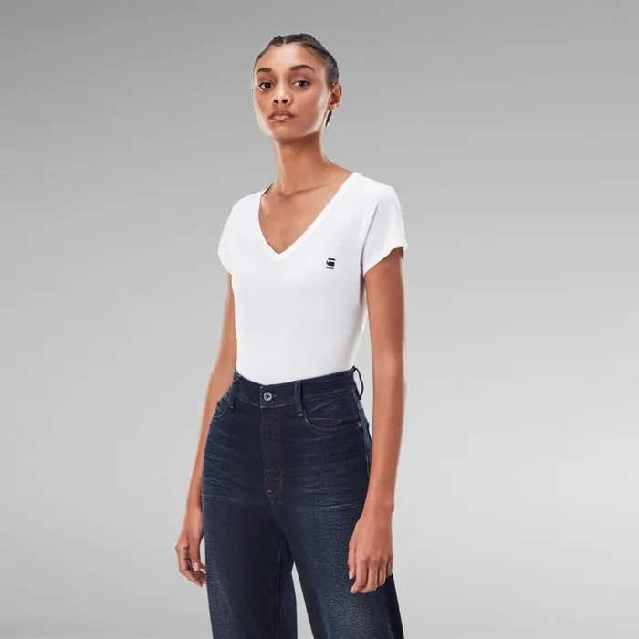 Tops and Tshirts Women GStar RAW Eyben Slim TShirt White