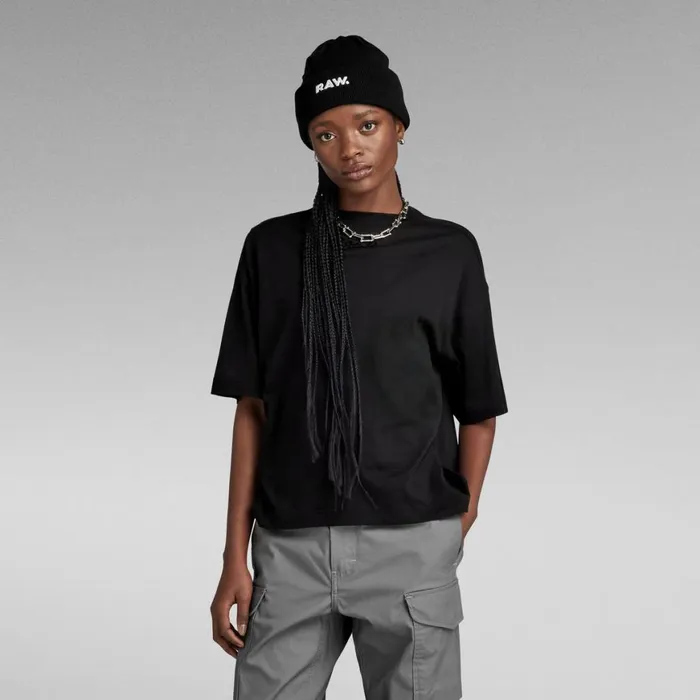 Tops and Tshirts Women GStar RAW Graphic Loose Top Dark Black