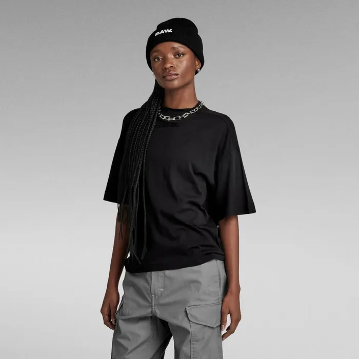 Tops and Tshirts Women GStar RAW Graphic Loose Top Dark Black