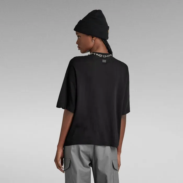 Tops and Tshirts Women GStar RAW Graphic Loose Top Dark Black
