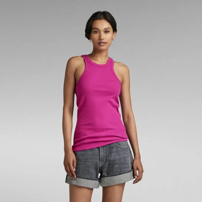 Tops and Tshirts Women GStar RAW Italian Utility Ultra Slim Tank Top Fuchsia Red Tops and Tshirts Women GStar RAW Italian Utility Ultra Slim Tank Top Fuchsia Red
