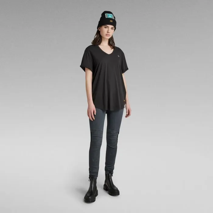 Tops and Tshirts Women GStar RAW Lash Fem Loose TShirt Dark Black