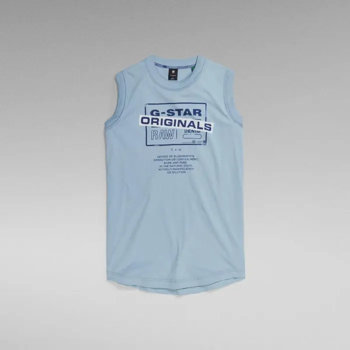 Tops and Tshirts Women GStar RAW Lash Originals Loose Tank Top Lake
