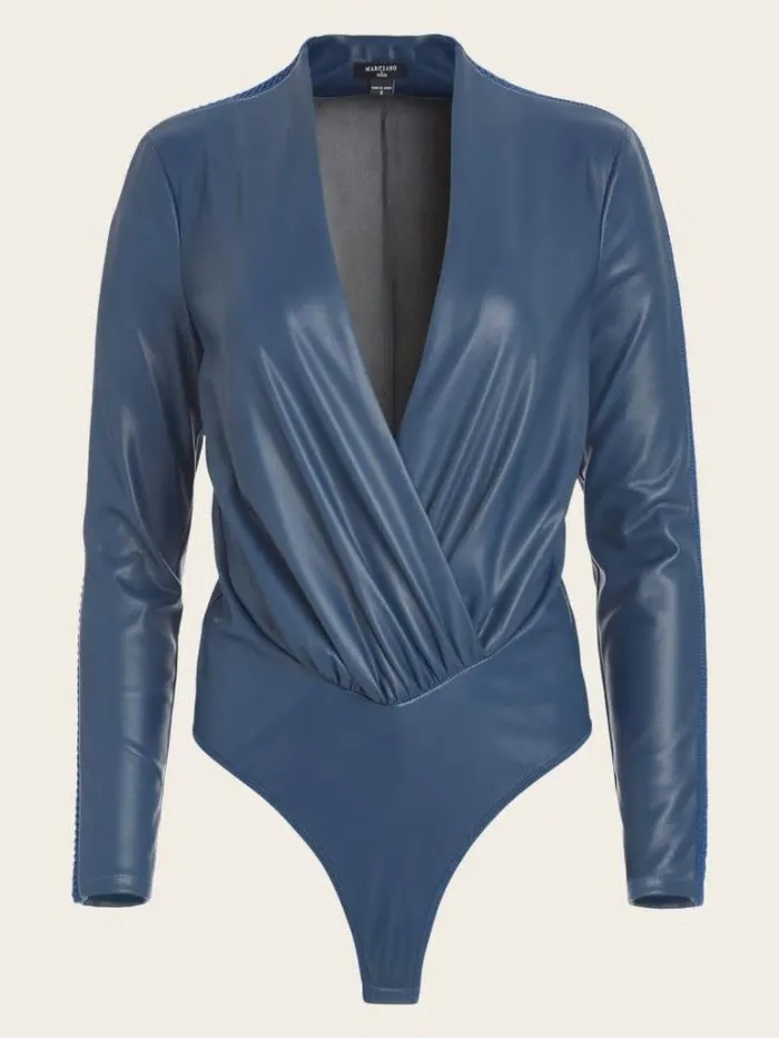 Tops And Sweaters Women Marciano Hype Bodysuit Dark Denim
