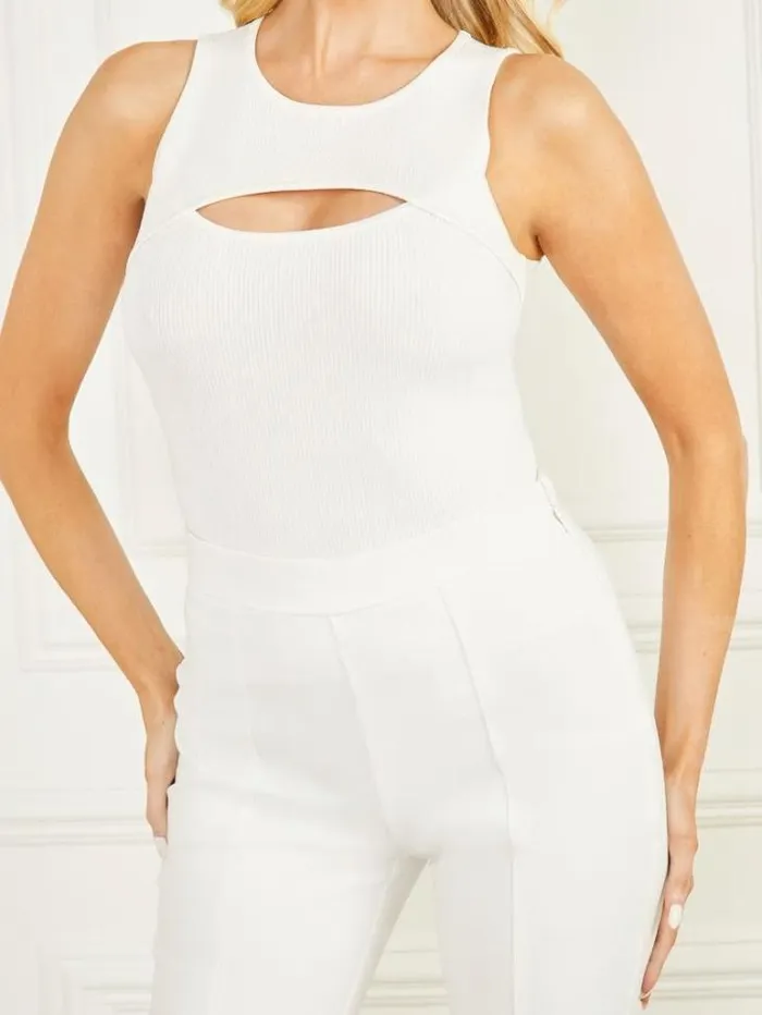 Tops And Sweaters Women Marciano Lulu Sweater Top Pale Pearl Tops And Sweaters Women Marciano Lulu Sweater Top Pale Pearl