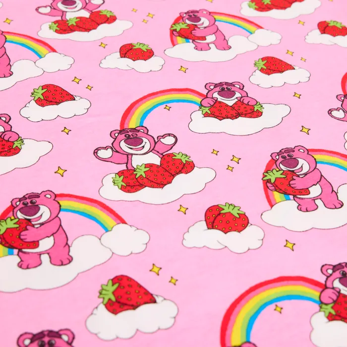 Toy Story Lotso Rainbow AllOver Print Tee Unisex Loungefly Apparel Toy Story Lotso Rainbow AllOver Print Tee Unisex Loungefly Apparel
