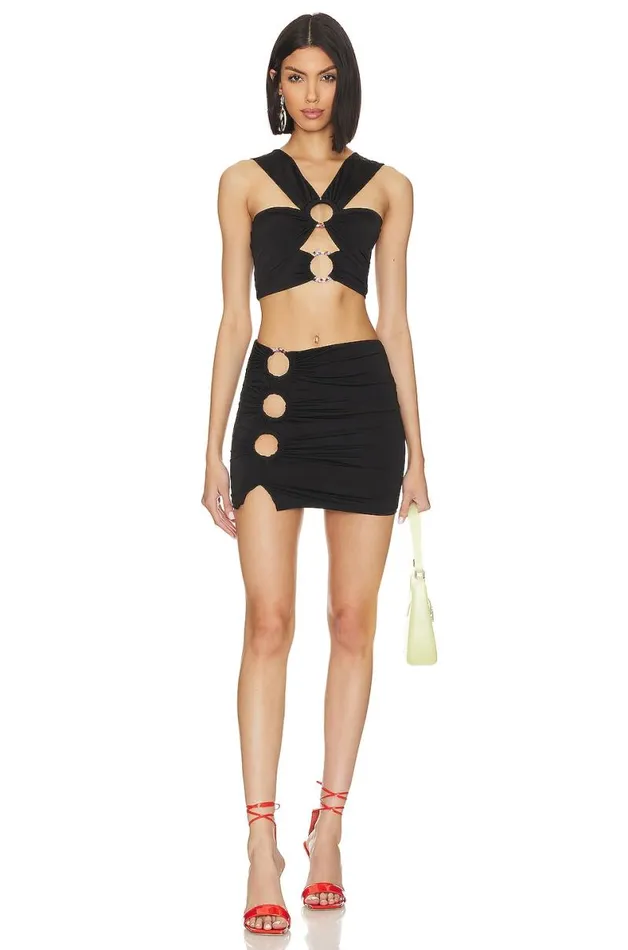 Trinity Mini Skirt Black Women Lovers and Friends Skirts