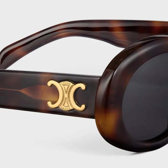 Triomphe 01 Sunglasses In Acetate Blonde Havana Women CELINE SUNGLASSES Triomphe 01 Sunglasses In Acetate Blonde Havana Women CELINE SUNGLASSES