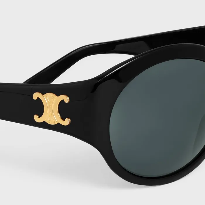 Triomphe 11 Sunglasses In Acetate Black Women CELINE SUNGLASSES Triomphe 11 Sunglasses In Acetate Black Women CELINE SUNGLASSES