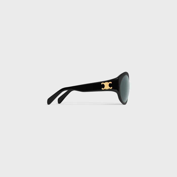 Triomphe 11 Sunglasses In Acetate Black Women CELINE SUNGLASSES Triomphe 11 Sunglasses In Acetate Black Women CELINE SUNGLASSES