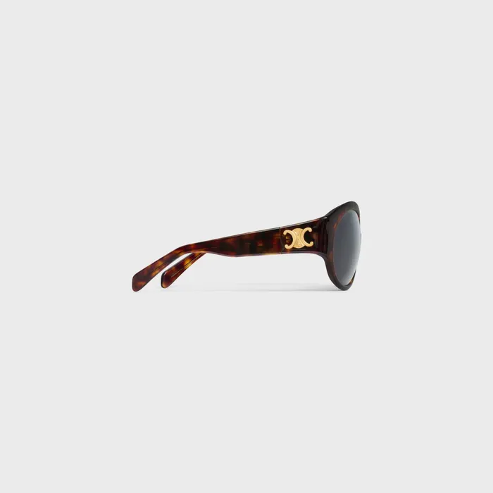 Triomphe 11 Sunglasses In Acetate Red Havana Women CELINE SUNGLASSES Triomphe 11 Sunglasses In Acetate Red Havana Women CELINE SUNGLASSES