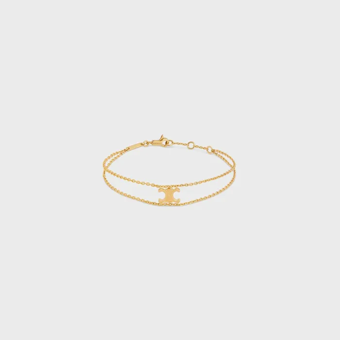 Triomphe Suspended Bracelet In Brass With Gold Finish Gold Women CELINE BRACELETS Triomphe Suspended Bracelet In Brass With Gold Finish Gold Women CELINE BRACELETS