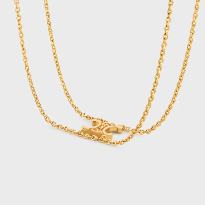 Triomphe Suspended Bracelet In Brass With Gold Finish Gold Women CELINE BRACELETS Triomphe Suspended Bracelet In Brass With Gold Finish Gold Women CELINE BRACELETS