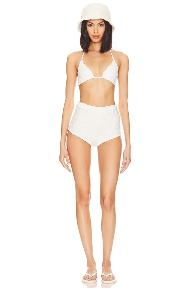 Vacation Blues High Waist Short White Women Lovers and Friends Shorts