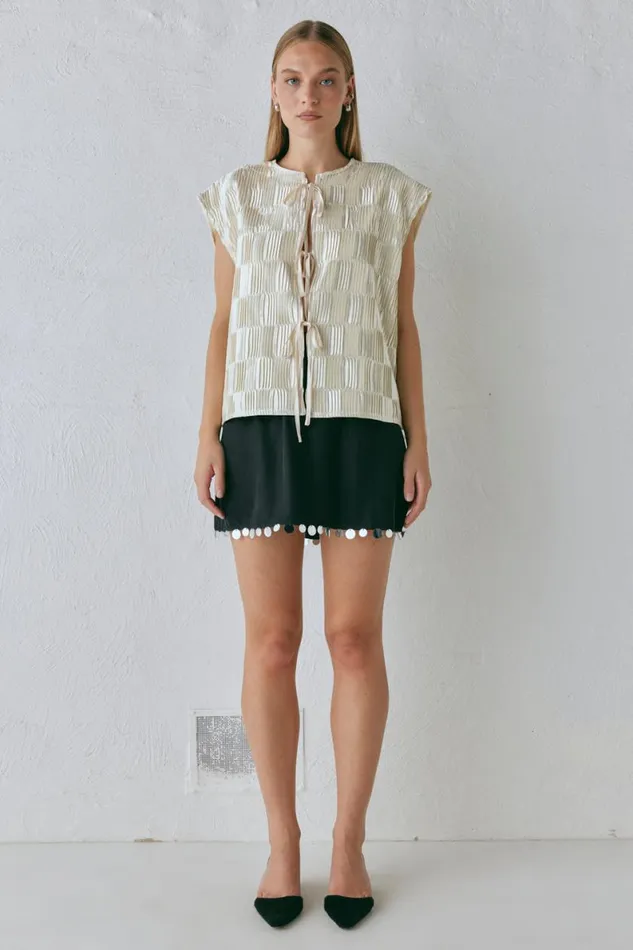 Vests Women VRG GRL Enni Smock Top Cream