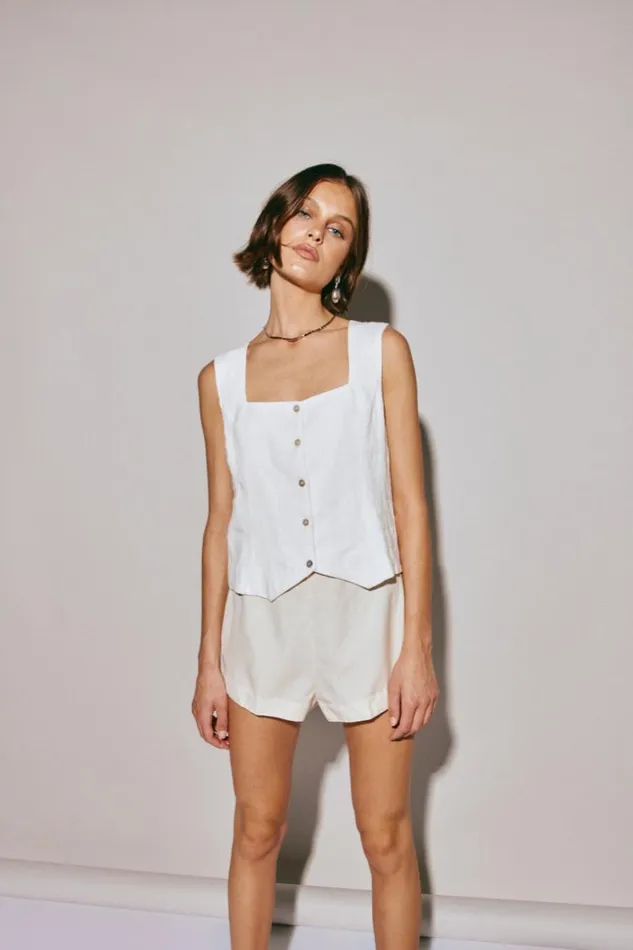 Vests Women VRG GRL Mimi Top White