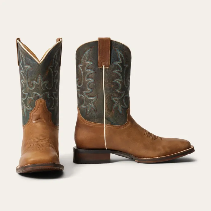 Western Men Stetson Obadiah Boots Brown