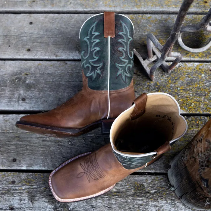 Western Men Stetson Obadiah Boots Brown
