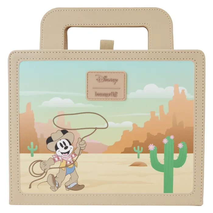 Western Mickey and Minnie Lunchbox Stationery Journal Unisex Loungefly Small Accessories Western Mickey and Minnie Lunchbox Stationery Journal Unisex Loungefly Small Accessories
