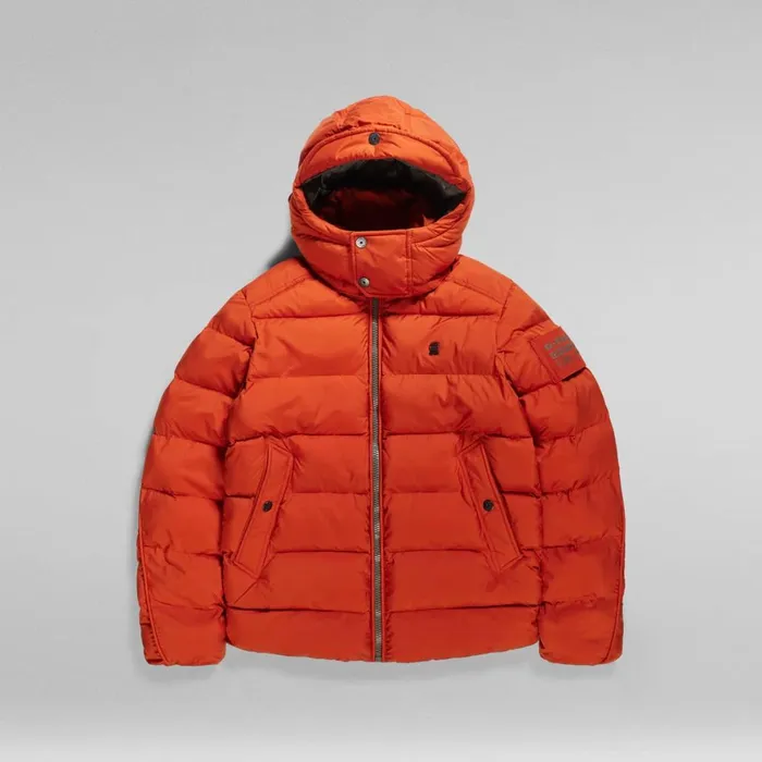 Winter Coats Men GStar RAW GWhistler Padded Hooded Jacket Rooibos Tea