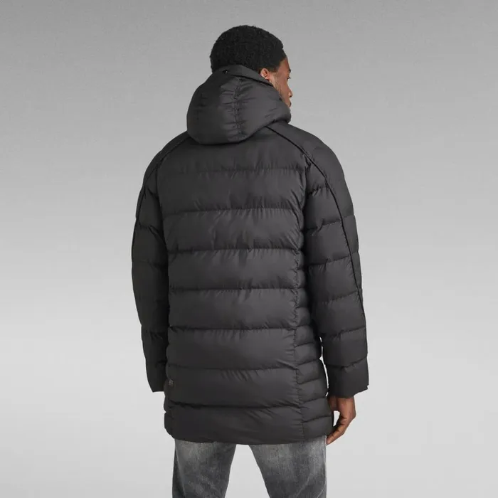 Winter Coats Men GStar RAW GWhistler Padded Hooded Parka Dark Black