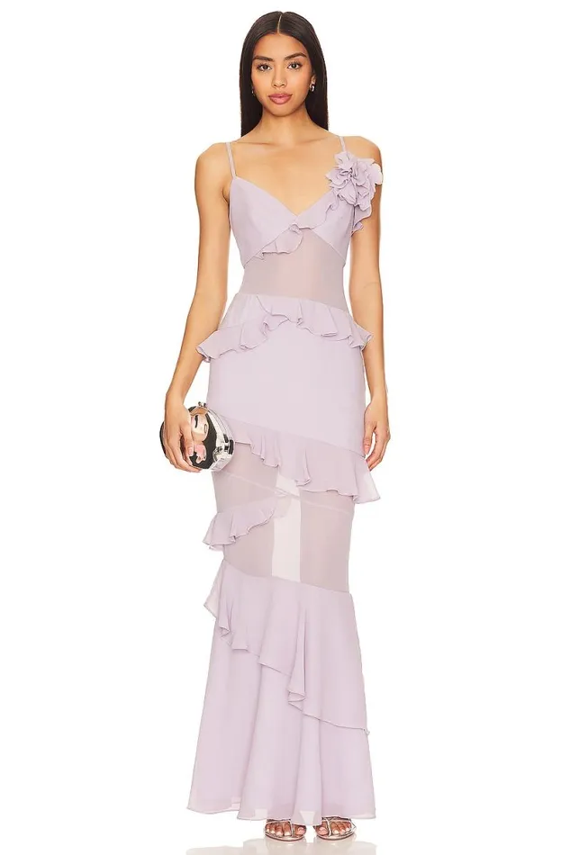 Wisteria Gown Periwinkle Purple Women Lovers and Friends Dresses