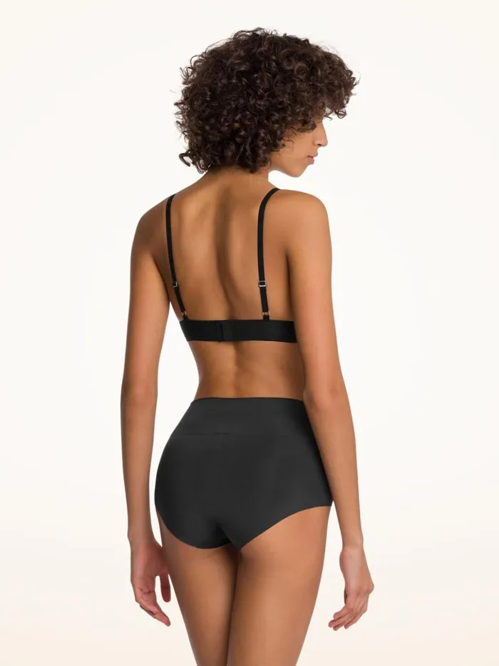 Wolford Beauty Cotton Triangle Bra Black Women Bras