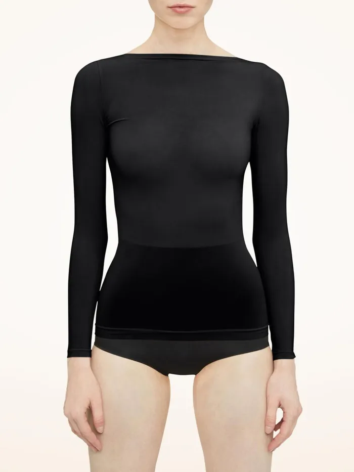 Wolford Buenos Aires Top Long Sleeves Black Women Longsleeved Tops