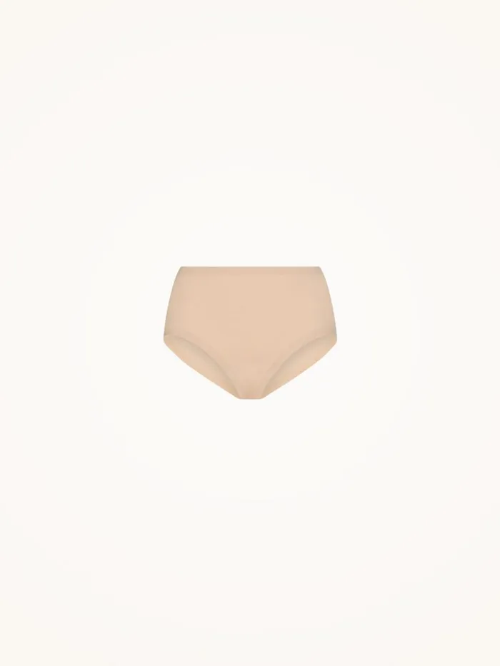 Wolford Cotton Contour Panty Rose Tan Women Bras and Bottoms Wolford Cotton Contour Panty Rose Tan Women Bras and Bottoms
