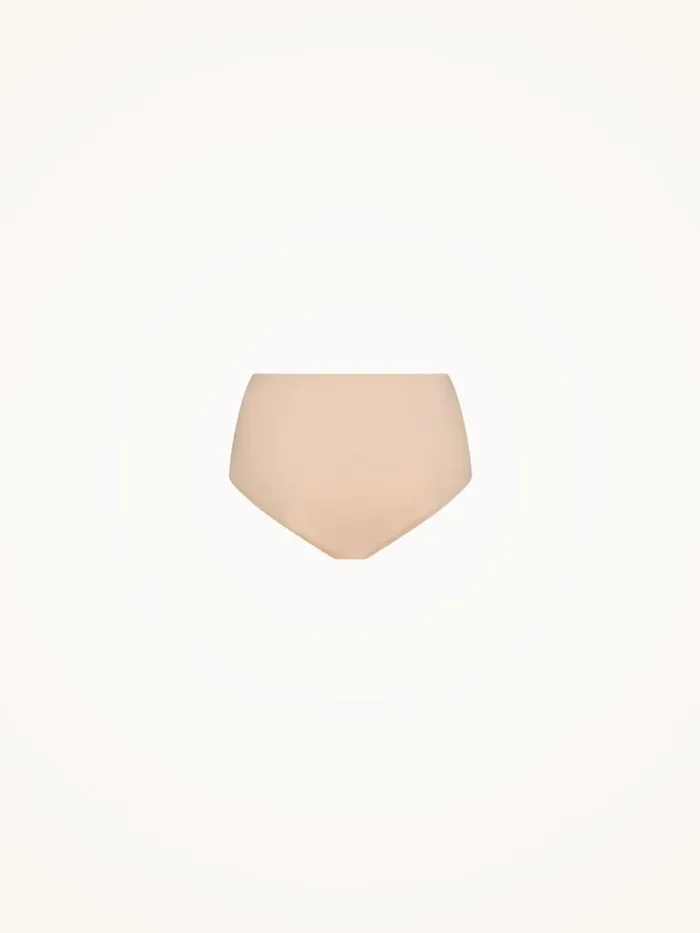 Wolford Cotton Contour Panty Rose Tan Women Bras and Bottoms Wolford Cotton Contour Panty Rose Tan Women Bras and Bottoms