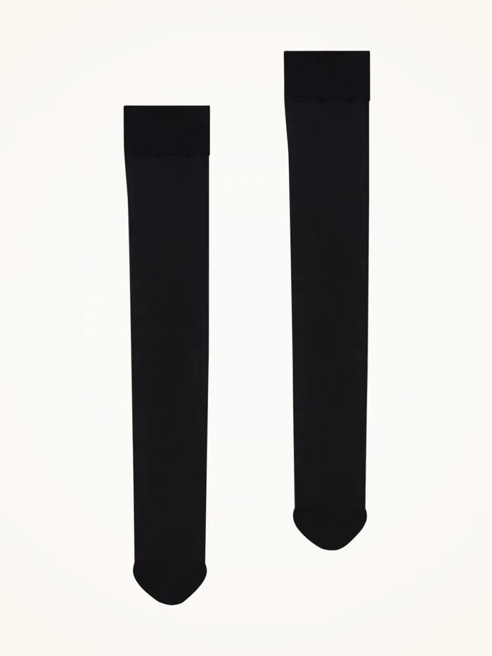 Wolford Individual 10 KneeHighs Black Women ThighHighs and KneeHighs