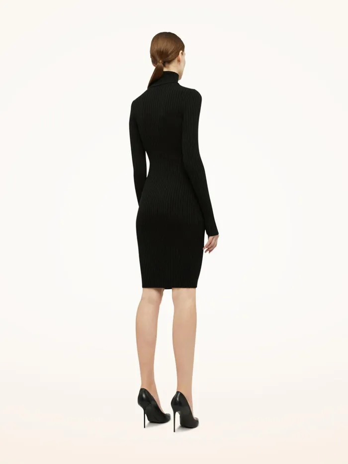 Wolford Merino Rib Dress Black Women Dresses and Skirts